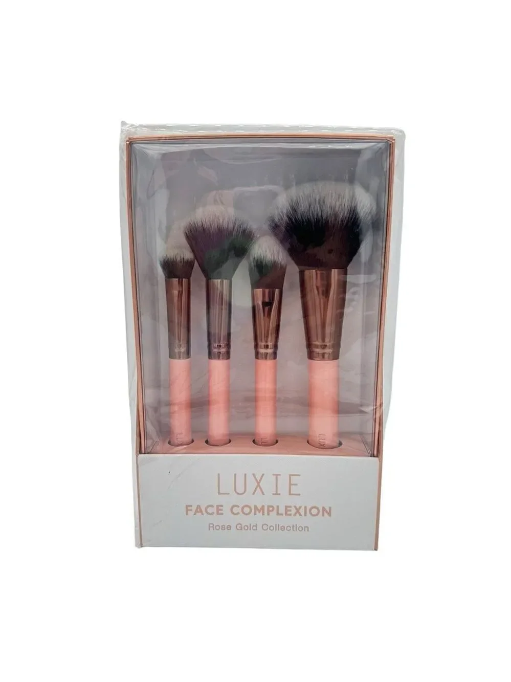 NEW Luxie Face Complexion Brush Set Rose Gold